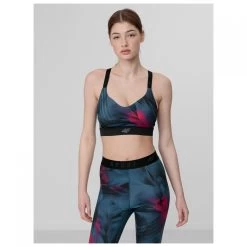 4F - Women's Sports Bra AOP - Sports Bra -Outdoor sportswear 4f womens sports bra aop sports bra detail 3