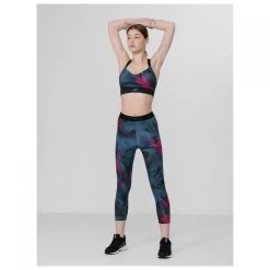 4F - Women's Sports Bra AOP - Sports Bra -Outdoor sportswear 4f womens sports bra aop sports bra detail 5