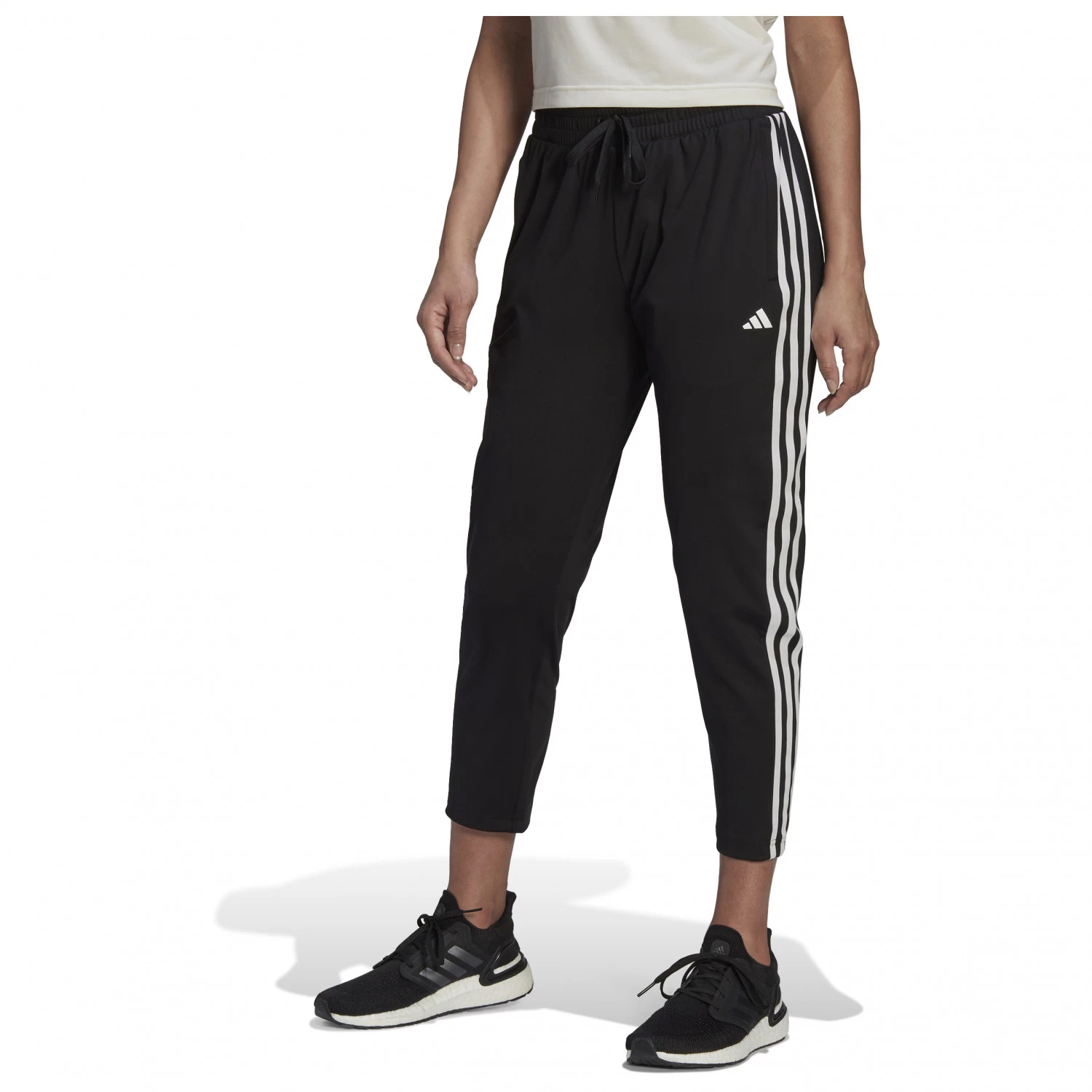 Adidas - Women's Aeroready Knit Taped 3-Stripes Pants - Tracksuit Trousers 8 Adidas - Women's Aeroready Knit Taped 3-Stripes Pants - Tracksuit Trousers - Image 6
