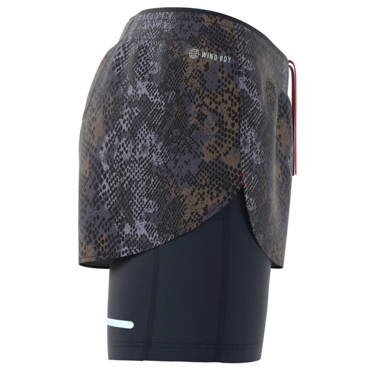 Adidas - Women's Fast 2In1 AOP - Running Shorts 8 Adidas - Women's Fast 2In1 AOP - Running Shorts - Image 6