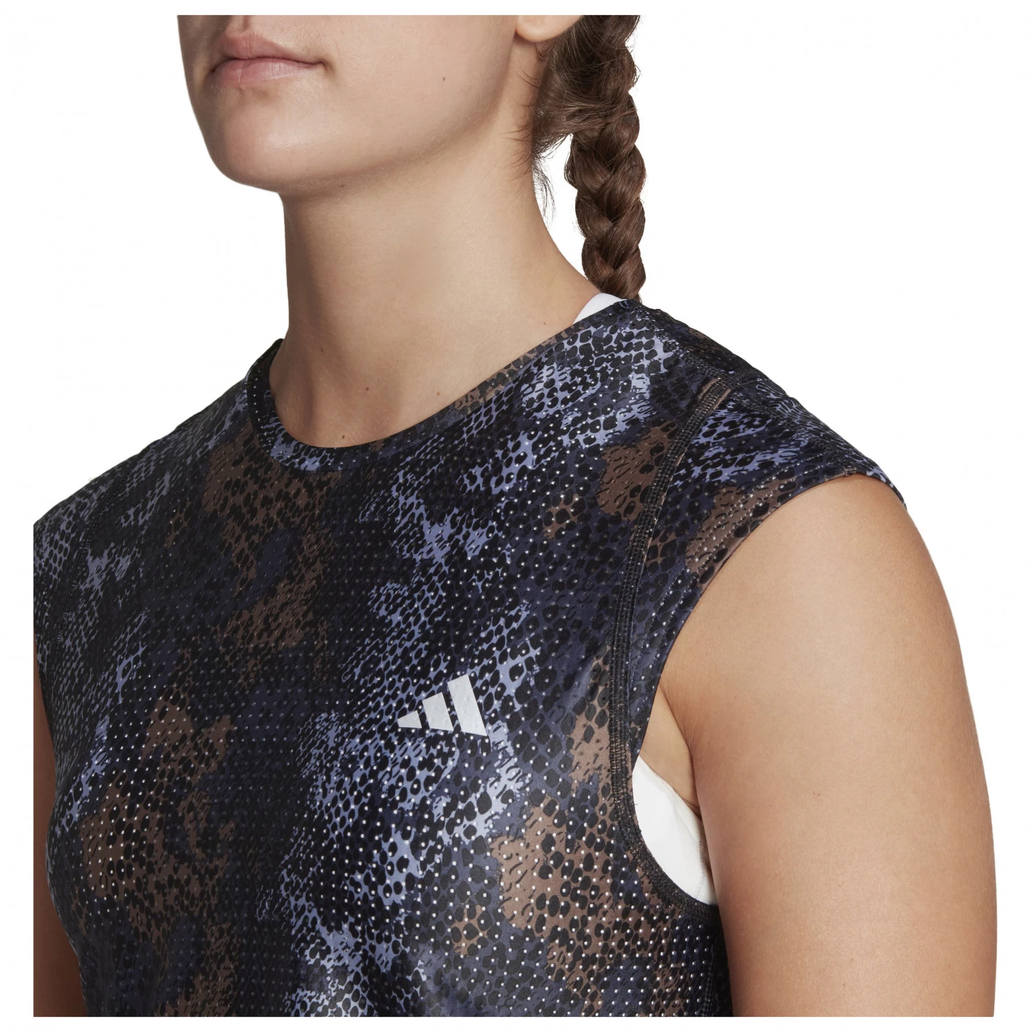 Adidas - Women's Fast Aop Tee - Running Shirt 6 Adidas - Women's Fast Aop Tee - Running Shirt - Image 4