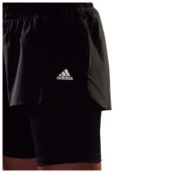 Adidas - Women's Reebok Identity 3-Bars Two-In-One - Running Shorts -Outdoor sportswear adidas womens reebok identity 3 bars two in one running shorts detail 4