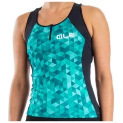 ALE Alé - Women's Triangles Top - Cycling Singlet -Outdoor sportswear ale womens triangles top cycling singlet 1