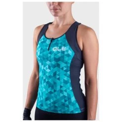 ALE Alé - Women's Triangles Top - Cycling Singlet -Outdoor sportswear ale womens triangles top cycling singlet detail 3