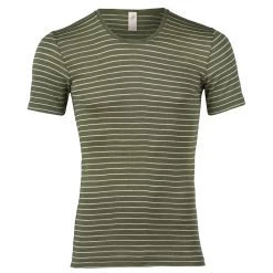 Engel - Striped S/S Shirt - Merino Base Layer