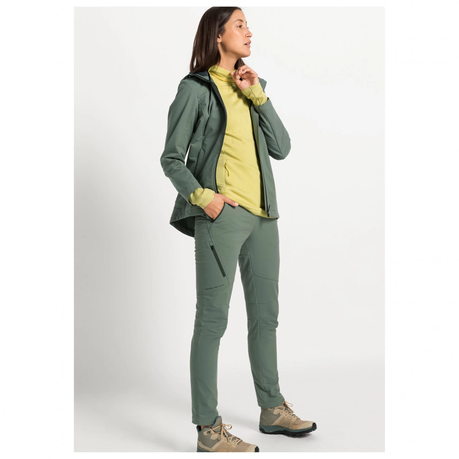 Hessnatur - Women's Organic Cotton Softshell Pants Slim Fit - Walking Trousers 5 Hessnatur - Women's Organic Cotton Softshell Pants Slim Fit - Walking Trousers - Image 3