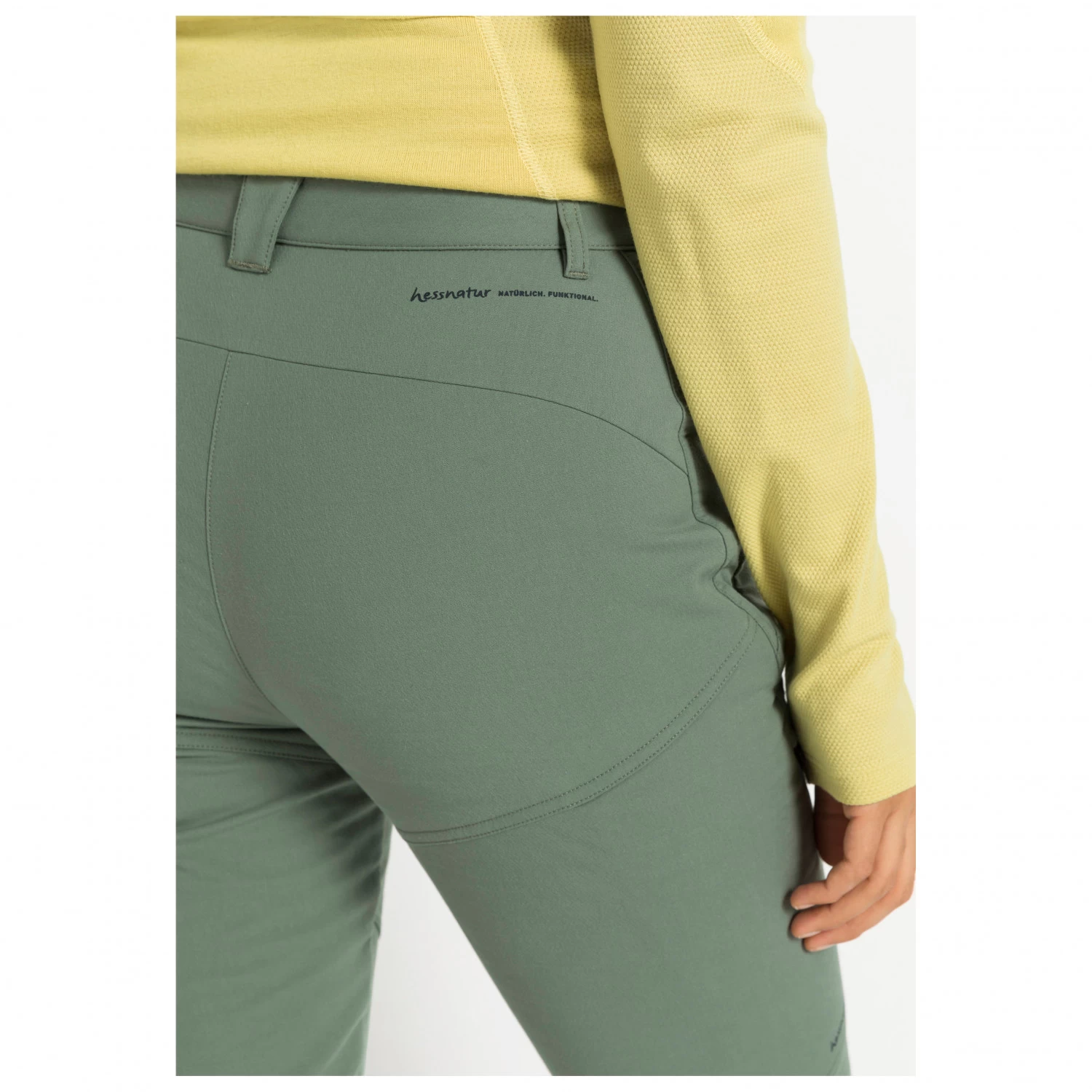Hessnatur - Women's Organic Cotton Softshell Pants Slim Fit - Walking Trousers 7 Hessnatur - Women's Organic Cotton Softshell Pants Slim Fit - Walking Trousers - Image 5