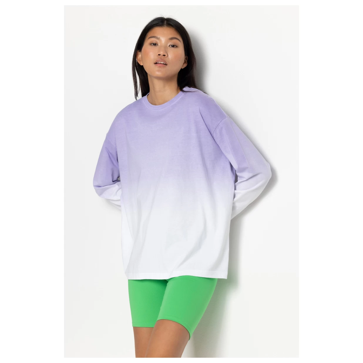 Hey Honey - Women's Long Sleeve Tie Dye - Yoga Shirt 5 Hey Honey - Women's Long Sleeve Tie Dye - Yoga Shirt - Image 3