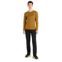 Icebreaker - 200 Oasis L/S Crewe Ski Stripes - Merino Base Layer -Outdoor sportswear icebreaker 200 oasis l s crewe ski stripes merino base layer detail 4