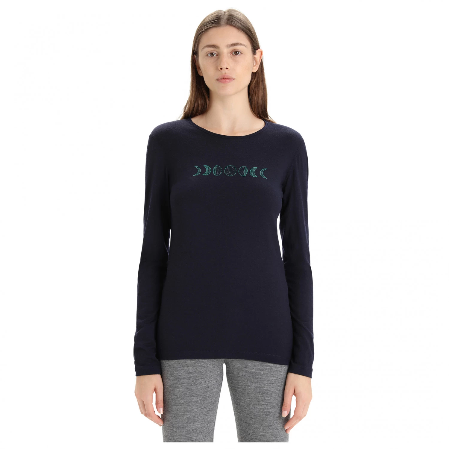 Icebreaker - Women's 200 Oasis L/S Crewe Moon Phase - Merino Base Layer 5 Icebreaker - Women's 200 Oasis L/S Crewe Moon Phase - Merino Base Layer - Image 3
