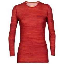 Icebreaker - Women's 200 Oasis L/S Crewe Ski Tracks - Merino Base Layer