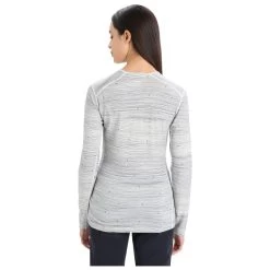 Icebreaker - Women's 200 Oasis L/S Crewe Ski Tracks - Merino Base Layer -Outdoor sportswear icebreaker womens 200 oasis l s crewe ski tracks merino base layer bf detail 3