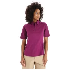 Icebreaker - Women's Hike S/S Top - Polo Shirt 10 Icebreaker - Women's Hike S/S Top - Polo Shirt -Outdoor sportswear icebreaker womens hike s s top polo shirt detail 3