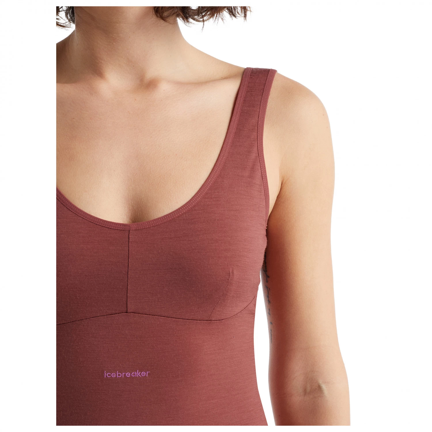 Icebreaker - Women's Queens Tank Bodysuit - Merino Shirt 6 Icebreaker - Women's Queens Tank Bodysuit - Merino Shirt - Image 4