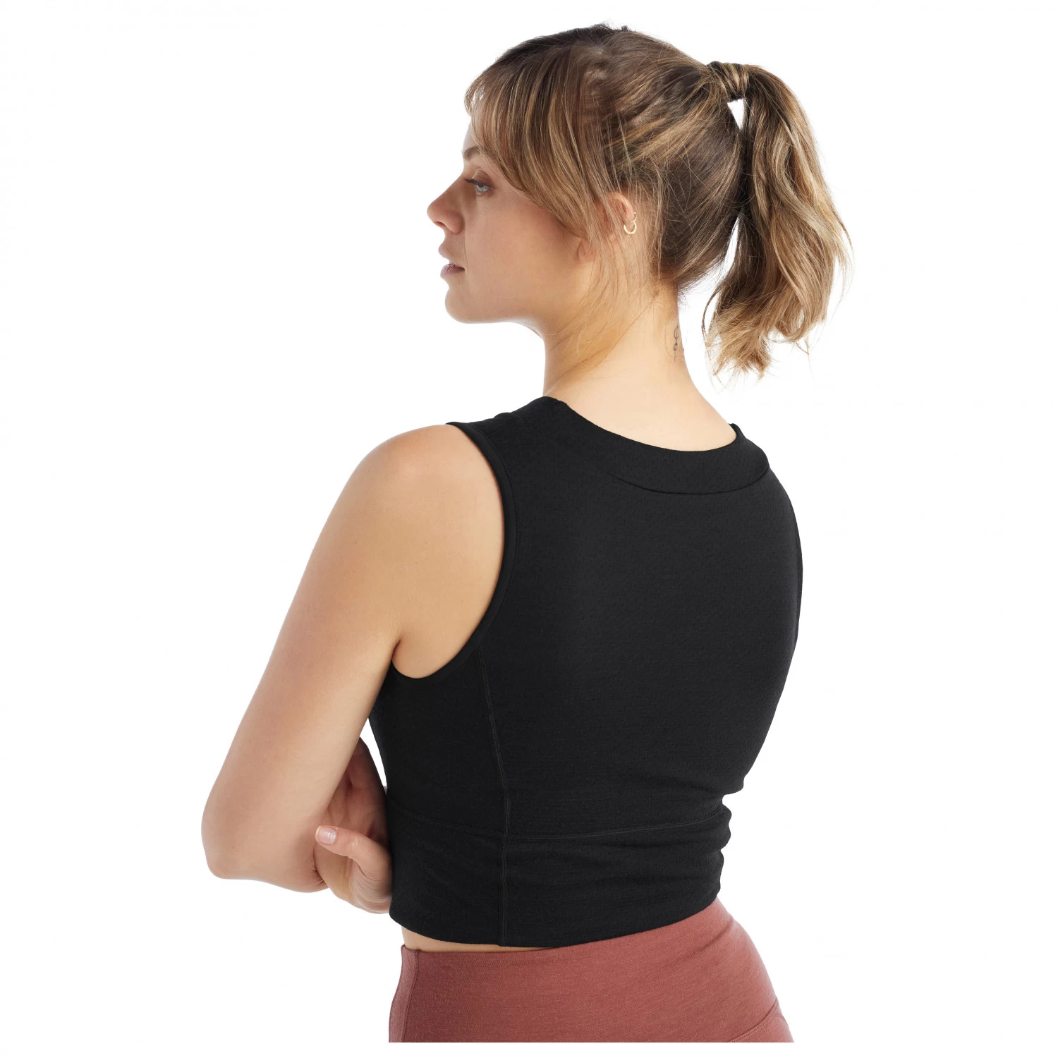 Icebreaker - Women's Zoneknit Cropped Bra-Tank - Top 6 Icebreaker - Women's Zoneknit Cropped Bra-Tank - Top - Image 4