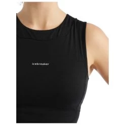 Icebreaker - Women's Zoneknit Cropped Bra-Tank - Top 12 Icebreaker - Women's Zoneknit Cropped Bra-Tank - Top -Outdoor sportswear icebreaker womens zoneknit cropped bra tank top detail 5