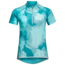 Jack Wolfskin - Women's Tourer Halfzip Print T - Cycling Jersey