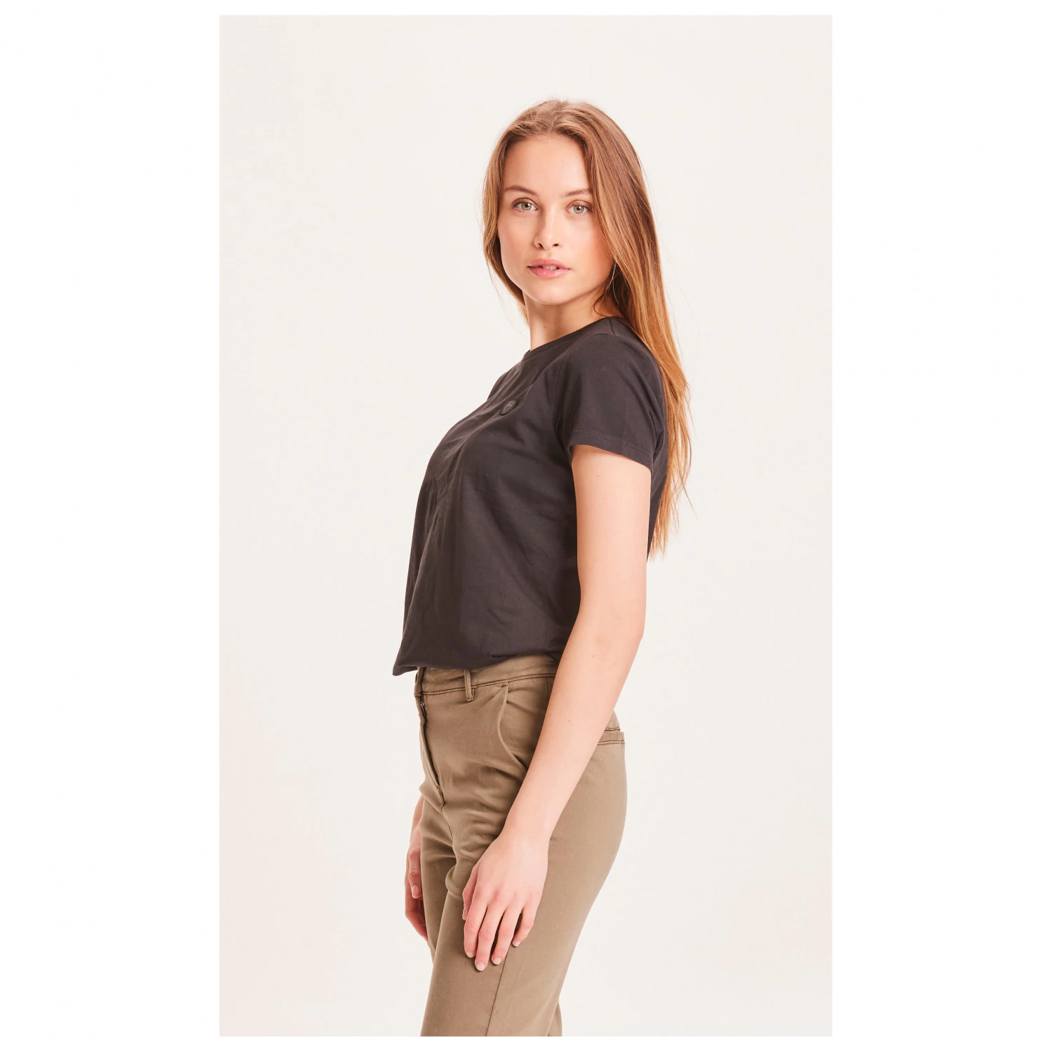 KnowledgeCotton Apparel - Women's Rosa Basic Badge Tee - T-shirt 4 KnowledgeCotton Apparel - Women's Rosa Basic Badge Tee - T-shirt - Image 2