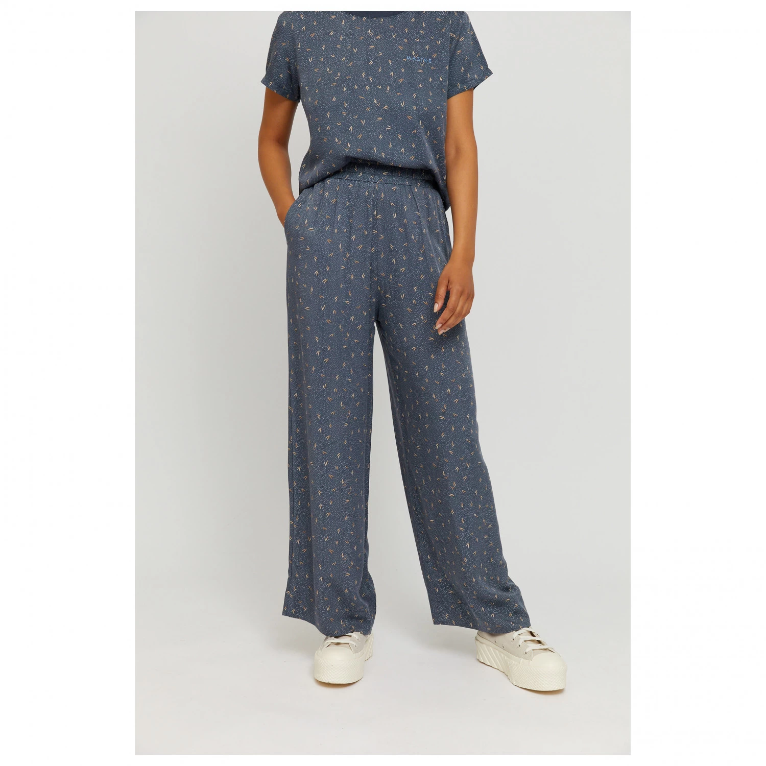 Mazine - Women's Cherry Printed Pants - Casual Trousers 4 Mazine - Women's Cherry Printed Pants - Casual Trousers - Image 2