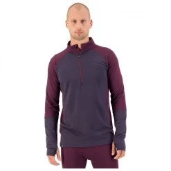 Mons Royale - Olympus Half Zip - Merino Base Layer -Outdoor sportswear mons royale olympus half zip merino base layer detail 3