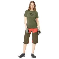 Norrøna - Women's Fjørå Wool T-Shirt - Cycling Jersey -Outdoor sportswear norroena womens fjoeraa wool t shirt cycling jersey detail 3