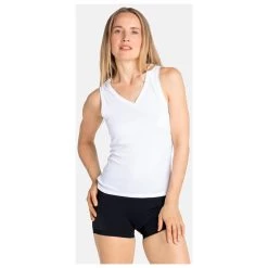 Odlo - Women's BL Top V-Neck Singlet Active F-Dry Light - Synthetic Base Layer 9 Odlo - Women's BL Top V-Neck Singlet Active F-Dry Light - Synthetic Base Layer -Outdoor sportswear odlo womens bl top v neck singlet active f dry light synthetic base layer detail 3