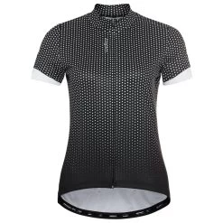 Odlo - Women's T-Shirt S/U Collar S/S FZ Essential Print - Cycling Jersey