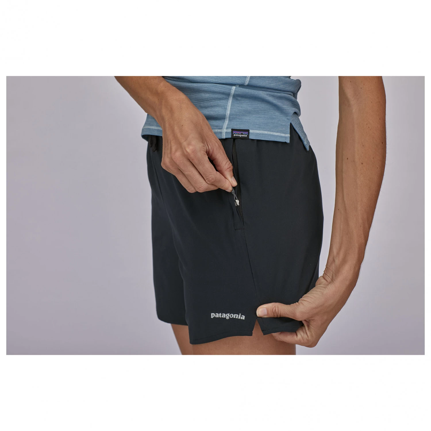 Outdoor sportswear -Outdoor sportswear patagonia womens multi trails shorts 55 running shorts detail 2