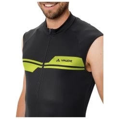 Vaude - Posta Full Zip Tricot Sleeveless - Cycling Singlet -Outdoor sportswear vaude posta full zip tricot sleeveless cycling singlet detail 3